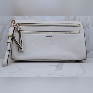 Coach White Leather Clutch/Wristlet